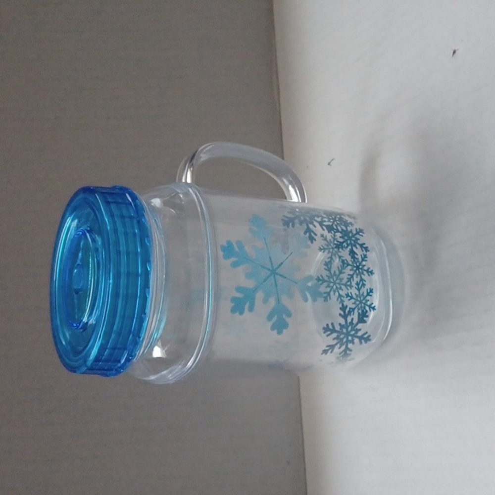 4/$30 Jar Mug & Lid With Straw Hole - Plastic